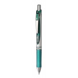 STYLO ROLLER ENERGEL RETRACTABLE PTE METAL BL 77 TURQUOISE BL77-S3X