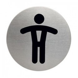 PLAQUE DE SIGNALISATION § 83 MM  TOILETTE  HOMME