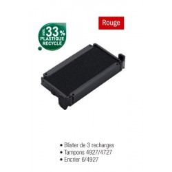 RECHARGE ENCRIER 64927 ROUGE BLISTER DE 3