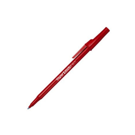 STYLO BILLE PMOP ROUGE Cap Medium 1,0 mm PAPERMAT