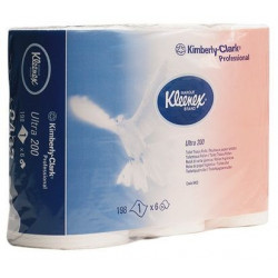 PAPIER TOILETTES HYGIÉNIQUE 153 FEUILLES KLEENEX ULTRA *PQT 6* RLX 3