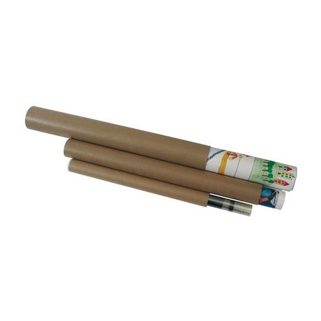 LOT 10 TUBES ROND CARTON BRUN DIAM 10 LONG 96 CM PGPV