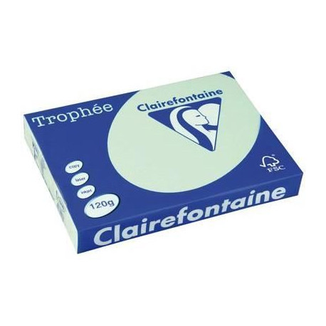 *PAPIER REPRO A4 120GR   VERT P/250F TROPHEE 1216