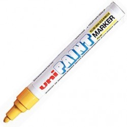 MARQUEUR PEINTURE HUILE UNIBALL  PX 20 JAUNE POINTE 2A2.8MM RESITE A 250°C U