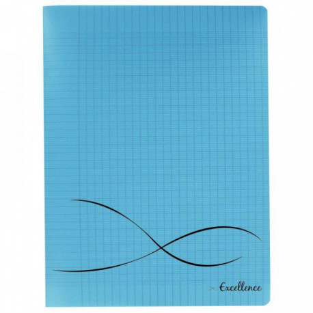 CAHIER PIQUE 17X22 96P SEYES COUV BLEU PP EXCELLENCE PEFC