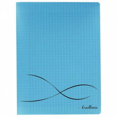 CAHIER PIQUE A4+ 96P SEYES COUV BLEU PP 24X32  EXCELLENCE PEFC