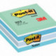 CUBE DE 450 POST-IT AQUARELLE BLEU