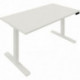 BUREAU RÉGLAGE COMMANDE ÉLECTRIQUE GUERA L160XP80CM PLATEAU 25MM  BLANC /PIÈTEMENT BLANC finition époxy plat.régl.de 71 à 117cm