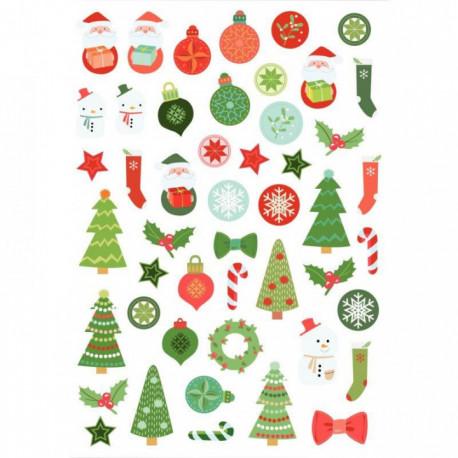 SACHET DE 346 GOMMETTES NOËL ASSORTIES