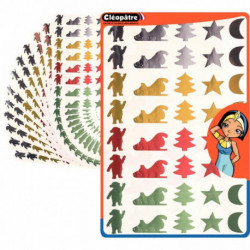 SACHET DE 960 GOMMETTES DE NOËL MÉTAL ASSORTIES