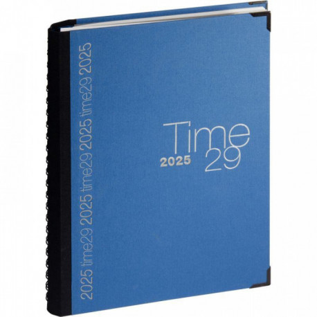 AGENDA SEMAINIER TIME29 SPIRALE BLEU