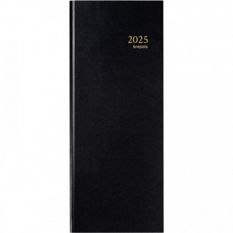 AGENDA BANQUIER LONG 1 VOLUME NOIR