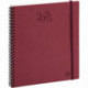 AGENDA SEMAINIER SWAN 15X17CM BORDEAUX