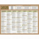 CALENDRIER SEMESTRIEL 7 MOIS PAR FACE NATURA 13,5X17,5CM