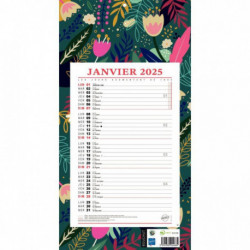 CALENDRIER MENSUEL 12 FEUILLES 36X19CM AMBIANCE 36x19cm