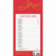 CALENDRIER MENSUEL 12 FEUILLES STANDARD 36x19cm