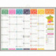 CALENDRIER TENDANCE MEDIUM 43X55,5CM  6 MOIS PAR FACE