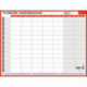 PLANNING RIGIDE HEBDOMADAIRE ET ANNUEL 32X42CM