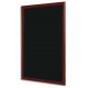 ARDOISE MURALE NOIRE 60X45CM CADRE MERISIER  +2 CRAIES ET FIXATION