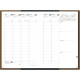 AGENDA MINISTRE CLUB 16X24CM BRONZE 13 mois DAD