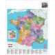 CALENDRIER CARTE DE FRANCE 14 MOIS 55X43CM