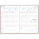 AGENDA SEMAINIER WINNER 9X13CM ROUGE