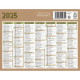 CALENDRIER SEMESTRIEL 7 MOIS PAR FACE NATURA 13,5X17,5CM