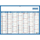 CALENDRIER SEMESTRIEL 7 MOIS PAR FACE 40X55CM SOUPLE