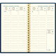 AGENDA SEMAINIER MÉLINE 9X16CM BLEU NUIT