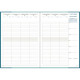 AGENDA SEMAINIER VÉRONE 21X29,5CM BLEU CANARD