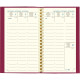 AGENDA DE POCHE VÉRONE 9X16CM FRAMBOISE