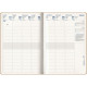 AGENDA SEMAINIER KRAFT 17X24CM COURBES