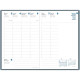 AGENDA SEMAINIER HARMONY 21X27CM BLEU NUAGE