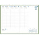 AGENDA SEMAINIER HARMONY 16X24CM VERT TILLEUL