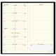 AGENDA ESPACE 17 NOIR 9X17,5CM 13 mois