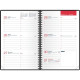 AGENDA SEMAINIER OFFICE 10X15CM GRIS 12 mois