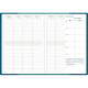 AGENDA SEMAINIER CONSULTATION BLEU CANARD 21X29,7CM 13 mois