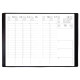 AGENDA SEMAINIER DE BUREAU CLASSIQUE 10 X 15 CM NOIR