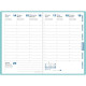 AGENDA EQUOLOGY 10X15CM AFFAIRES BLEU CLAIR 10X15CM