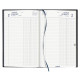 AGENDA BANQUE LARGE FORMAT 1 VOLUME LONG NOIR 17x27cm 1J/2P