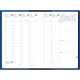 AGENDA MINISTRE CLUB 16X24CM NAVY 13 mois DAD