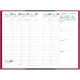 AGENDA AFFAIRES FRAMBOISE 10x15cm 13 mois DAD