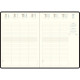 AGENDA VOLGA EUROTIME 29 NOIR 21x29,7cm 12 mois