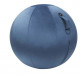 BALLON D'ASSISE ERGON.VELOURS BLEU améliore la posture renforce les muscles dos et ceinture abdominale