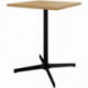 TABLE INDOOR L60 CM X L60 CM X H73,5 CM LUCIE PLATEAU CHÊNE CLAIR PIÉTEMENT NOIR