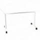 BUREAU PLAN TABLE COURBE POUR P70 CM EVOLVE PLATEAU BLANC STRUCTURE BLANC