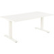 BUREAU ASSIS/DEBOUT BOOST FAB FR  réglage hauteur 65a135cm boitier commande inclus  chants anti choc  180X80 BLANC/BLANC 