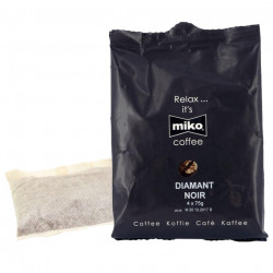 CAFE FILTRE DOSE DIAMANT NOIR 100% ARABICA 75GR (BTE 36 DOSES pour environ 720 cafés) POUR MACHINE MIK1801