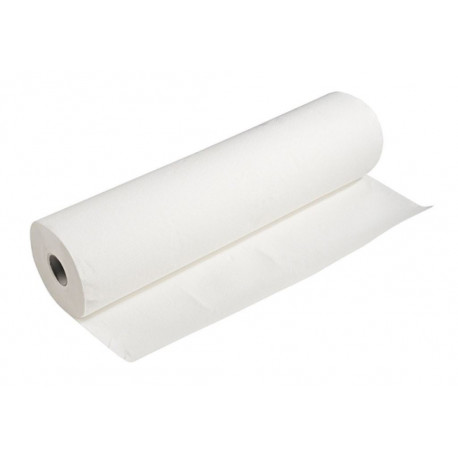 DRAPS D'EXAMEN PQT12 ROULEAUX 125 FORMATS 2 PLIS 50X37CM KRAFT 100% OUATE DE CELLULOSE LISSE