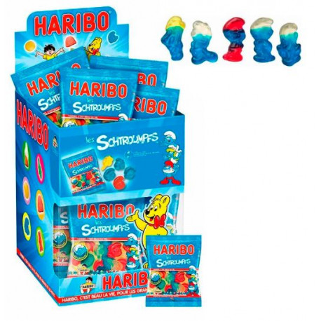 BONBONS HARIBO SCHTROUMPFS BTE DE 30 SACHETS DE 40G